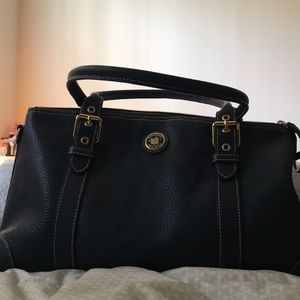 Medium Dooney & Bourke Navy Leather shoulder bag